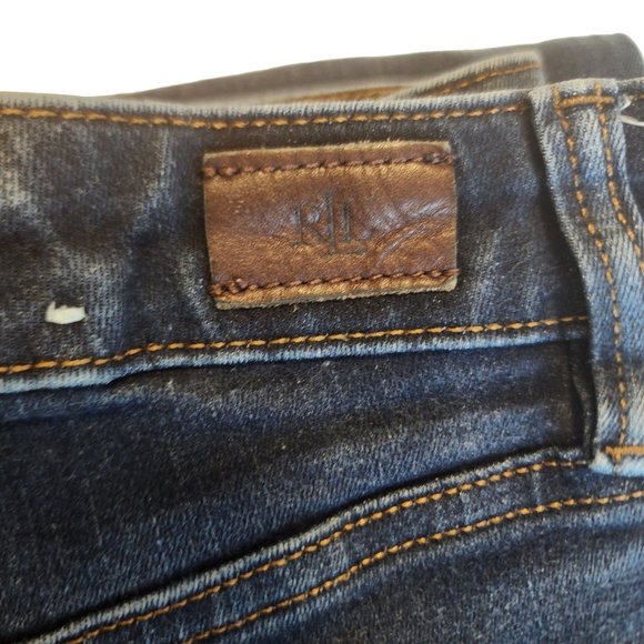 Lauren Ralph Lauren Size 10 Jeans Dark Wash - Picture 10 of 16